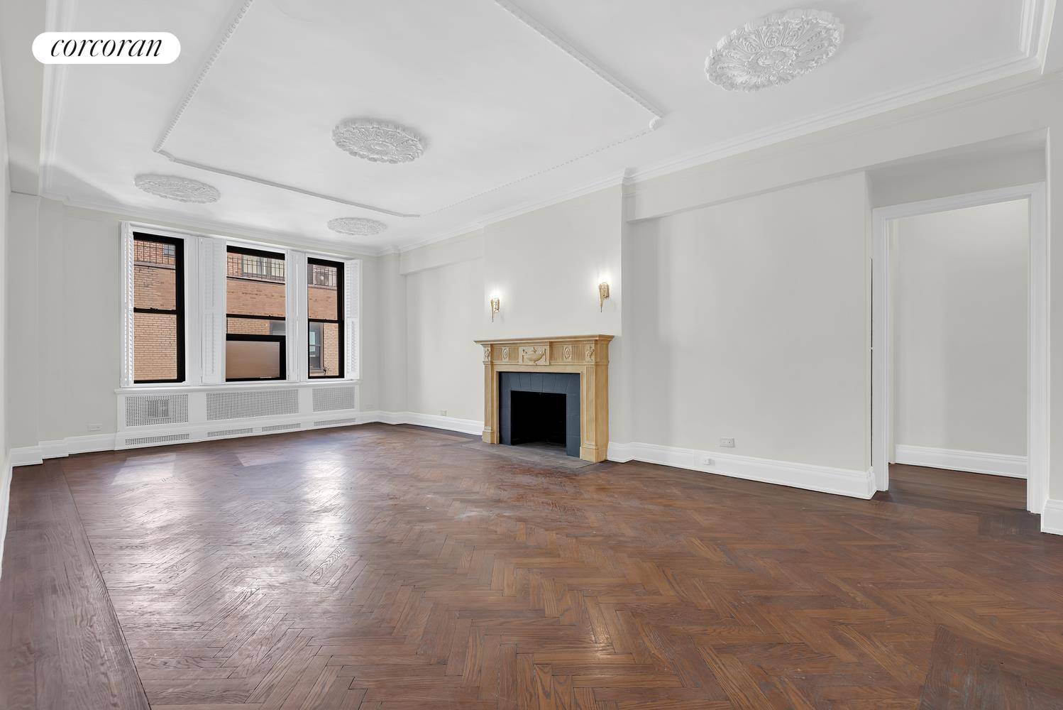 Bright and airy top floor D line at incomparable 480 Park Avenue.
