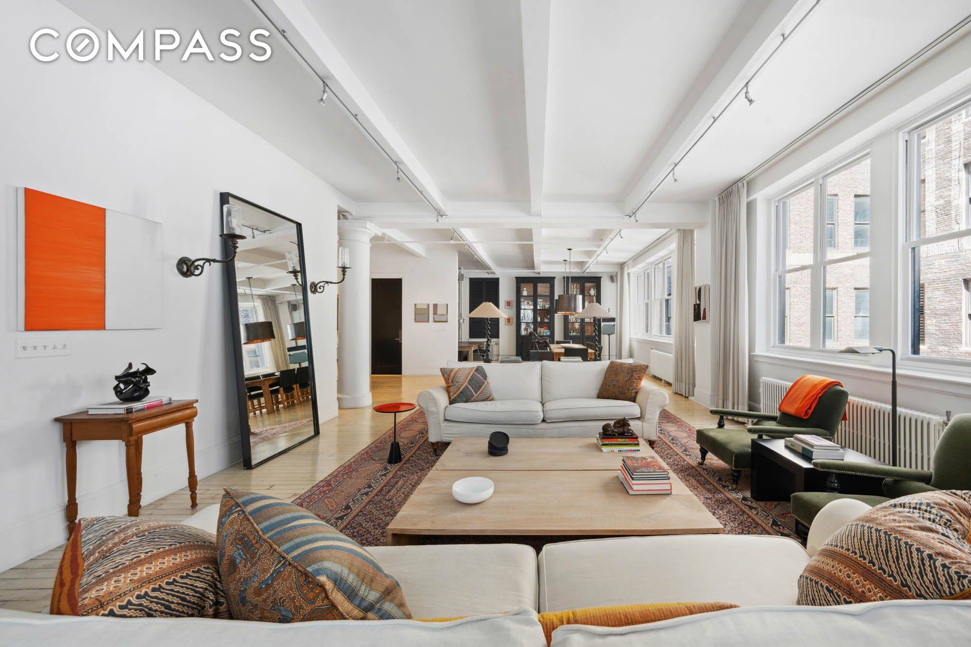 Step into a quintessential Flatiron loft in the Ladies' Mile Historic District, where timeless pre war character meets modern luxury.