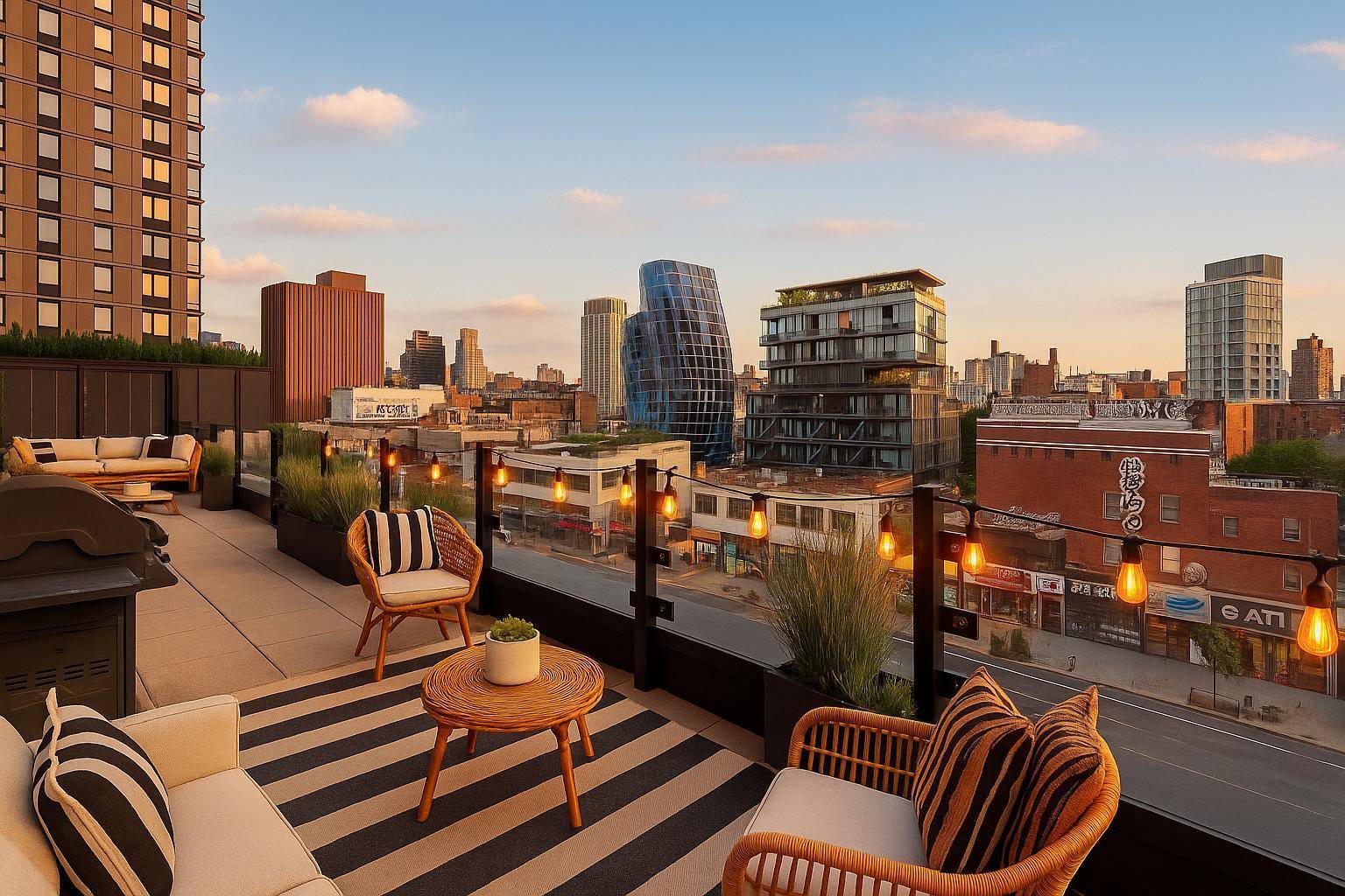Introducing 6EF at 202 Broome Street An incredible opportunity to combine two high floor units to create an exemplary 3 bed, 3 bath home with a 60 foot terrace featuring ...