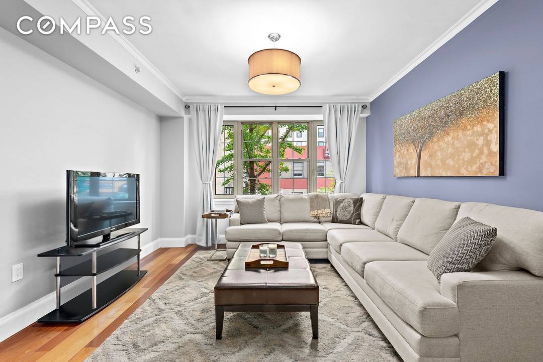Welcome to this beautiful sun filled two bedroom, two bathroom home at one of Harlem s most sought after condominiums, The Rosa Parks Condominium.