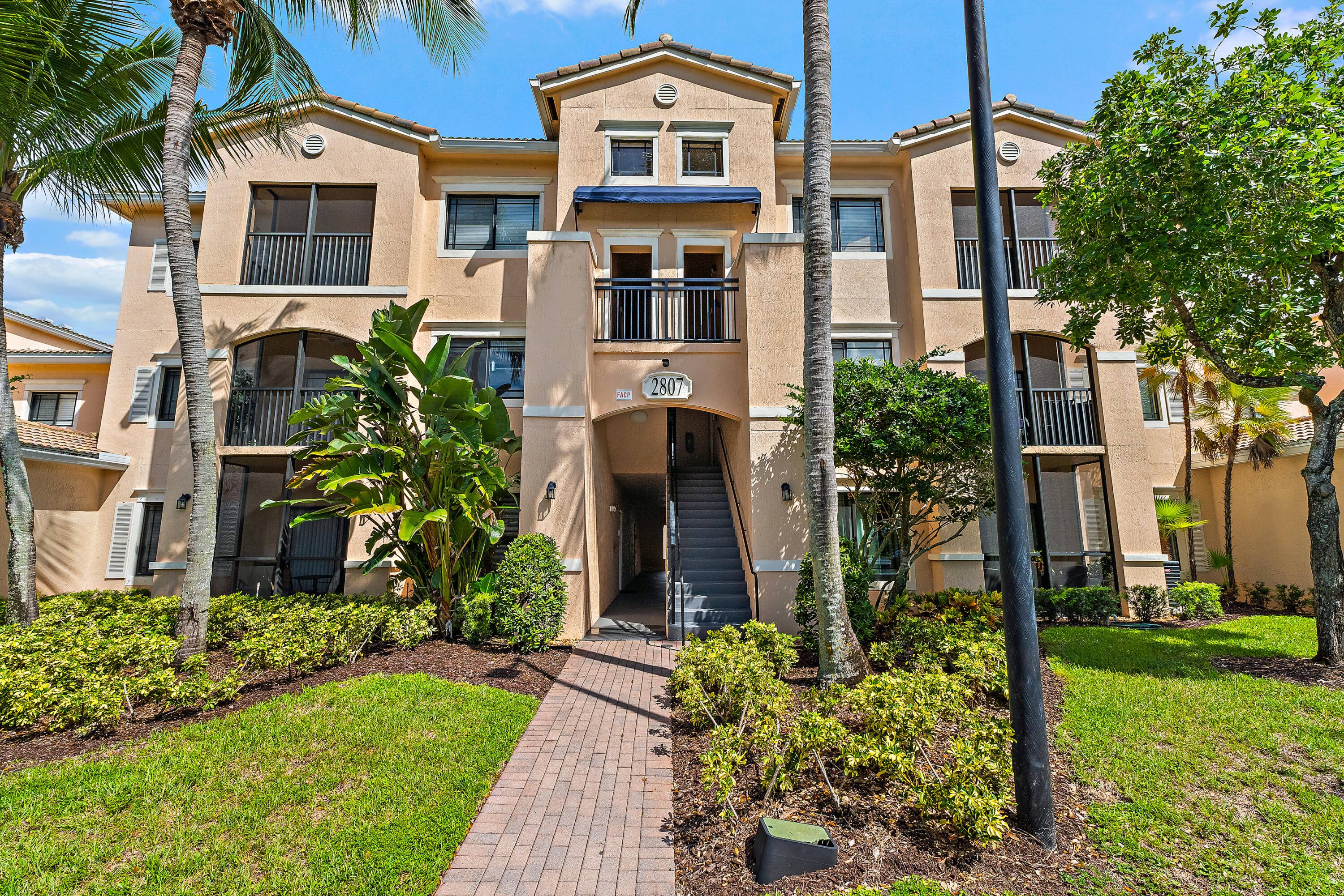 This fully renovated first floor two bedroom, two bath condo in San Matera offers a modern, turnkey lifestyle in a gated, pet friendly community.