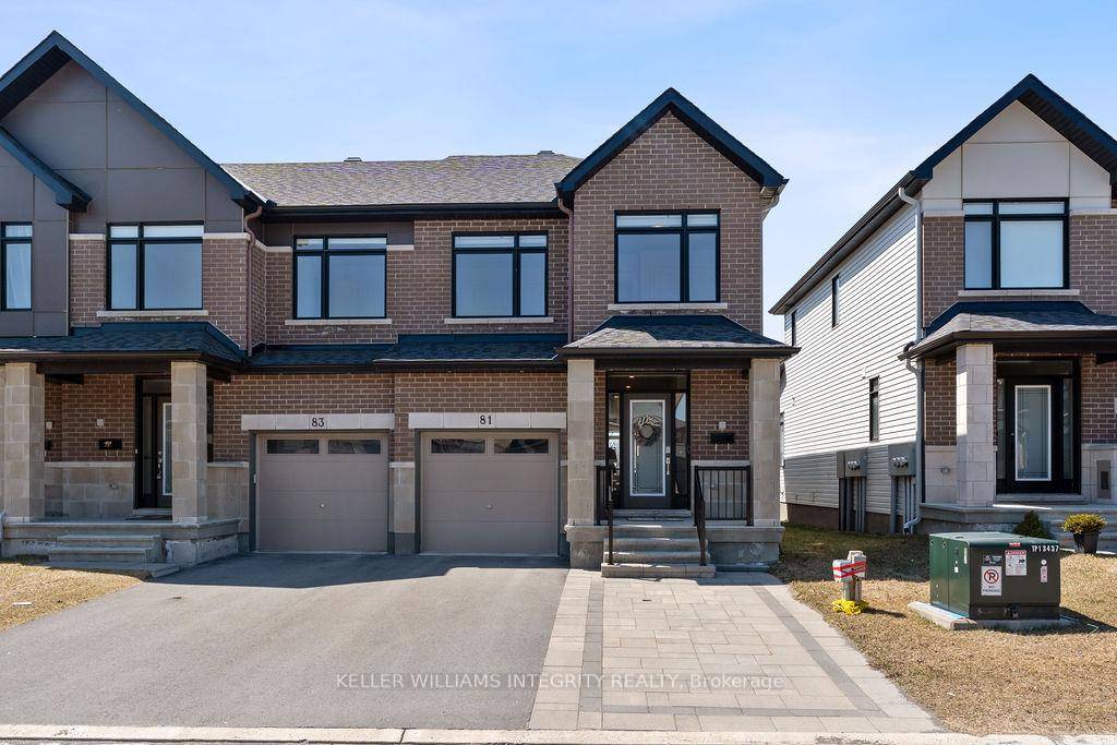 Welcome Home to 81 Heirloom Street, a move in ready luxury end unit townhome nestled in the heart of Riverside South ; one of Ottawa's most vibrant and family friendly ...
