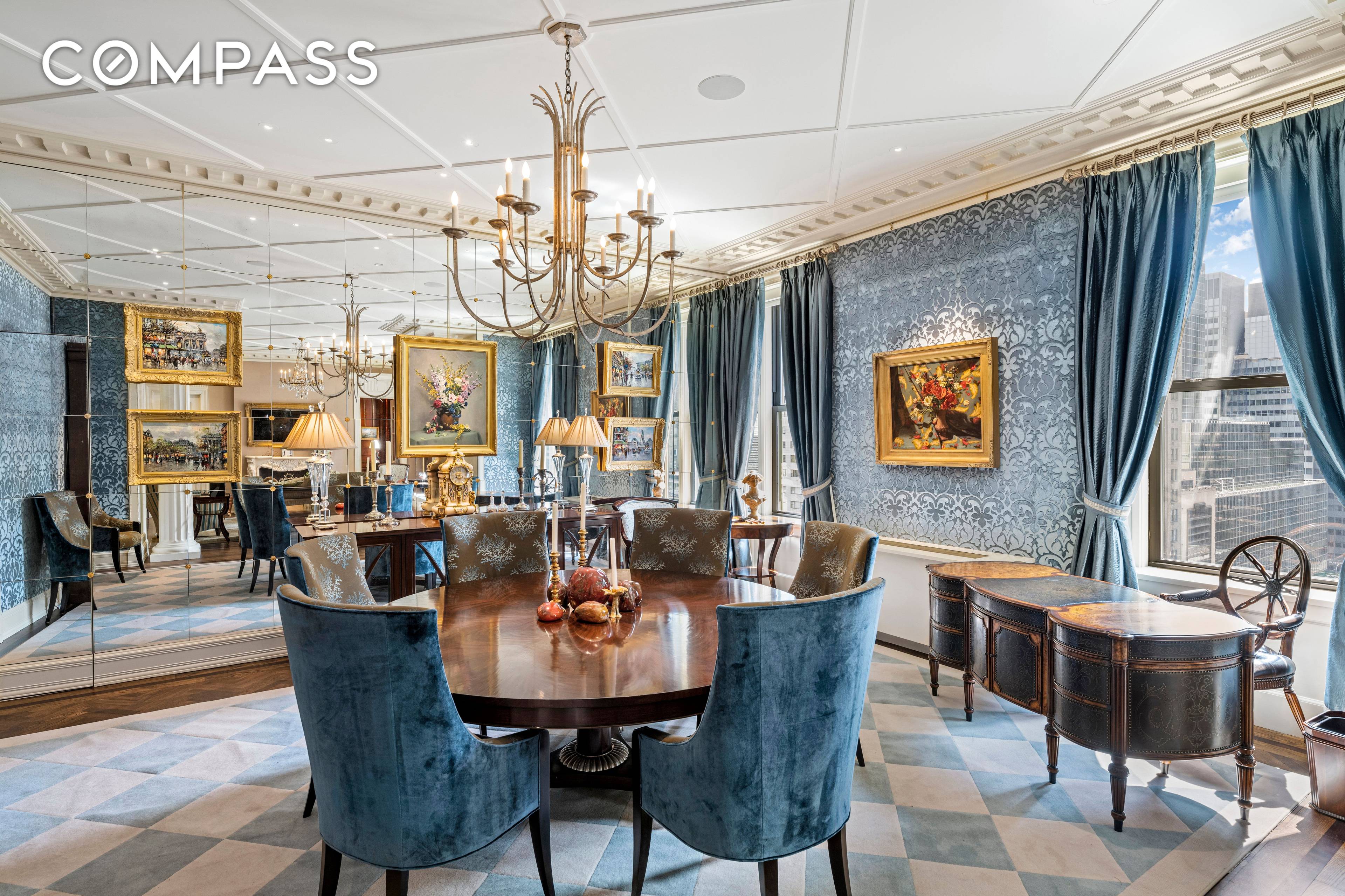 This masterfully designed 2 bedroom mint condition bright Residence in the world renowned Plaza Private Residences has been designed by the well known AD 100 designer, Richard Keith Langham.