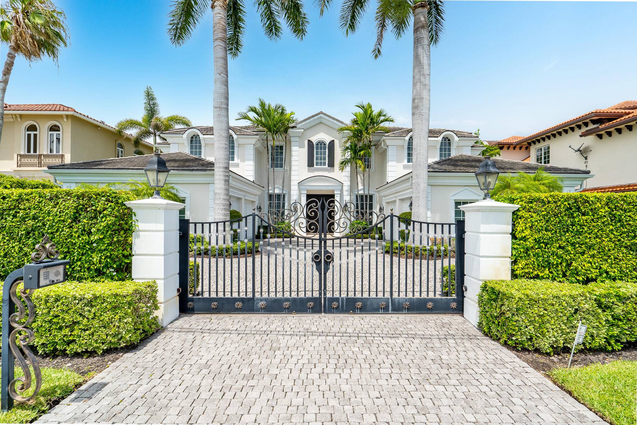Luxurious private gated WATERFRONT estate in Boca Raton's most prestigious enclave.