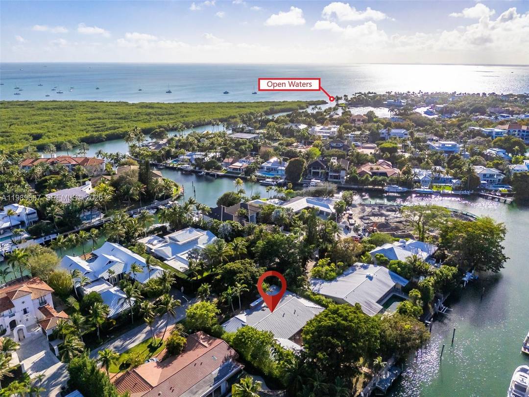 Rare opportunity to own a 16, 000 sq ft waterfront lot on one of Key Biscayne's most coveted cul de sacs.