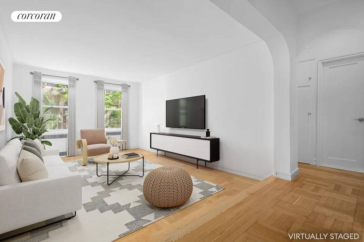 Pristine, brand new renovation of this spacious prewar Deco one bedroom.