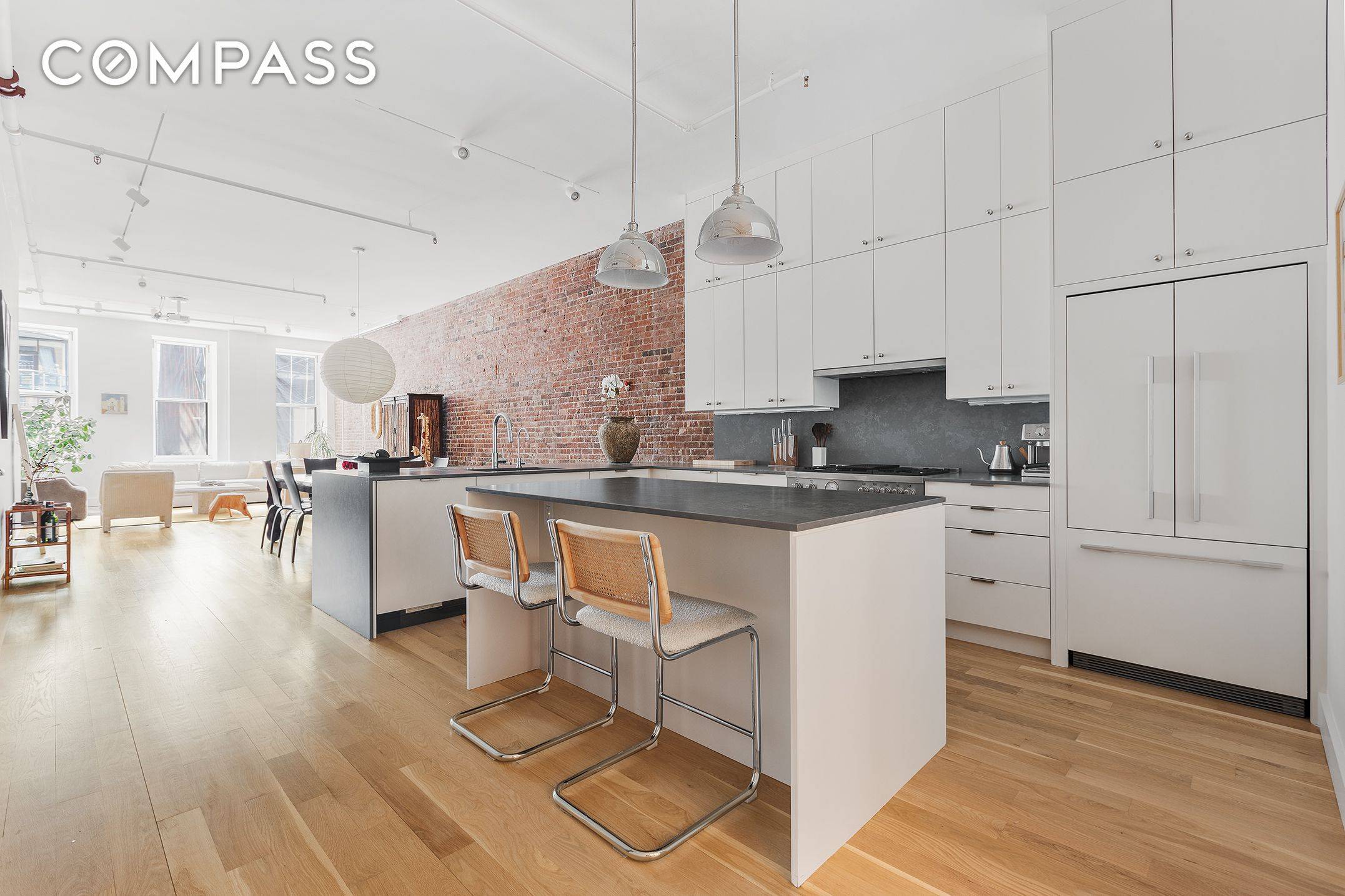 Available furnished, 19 Murray Street, 3 is a floor through 2 bedroom, 2 bathroom loft plus home office den with 11' ceilings, zoned for live work in the heart of ...