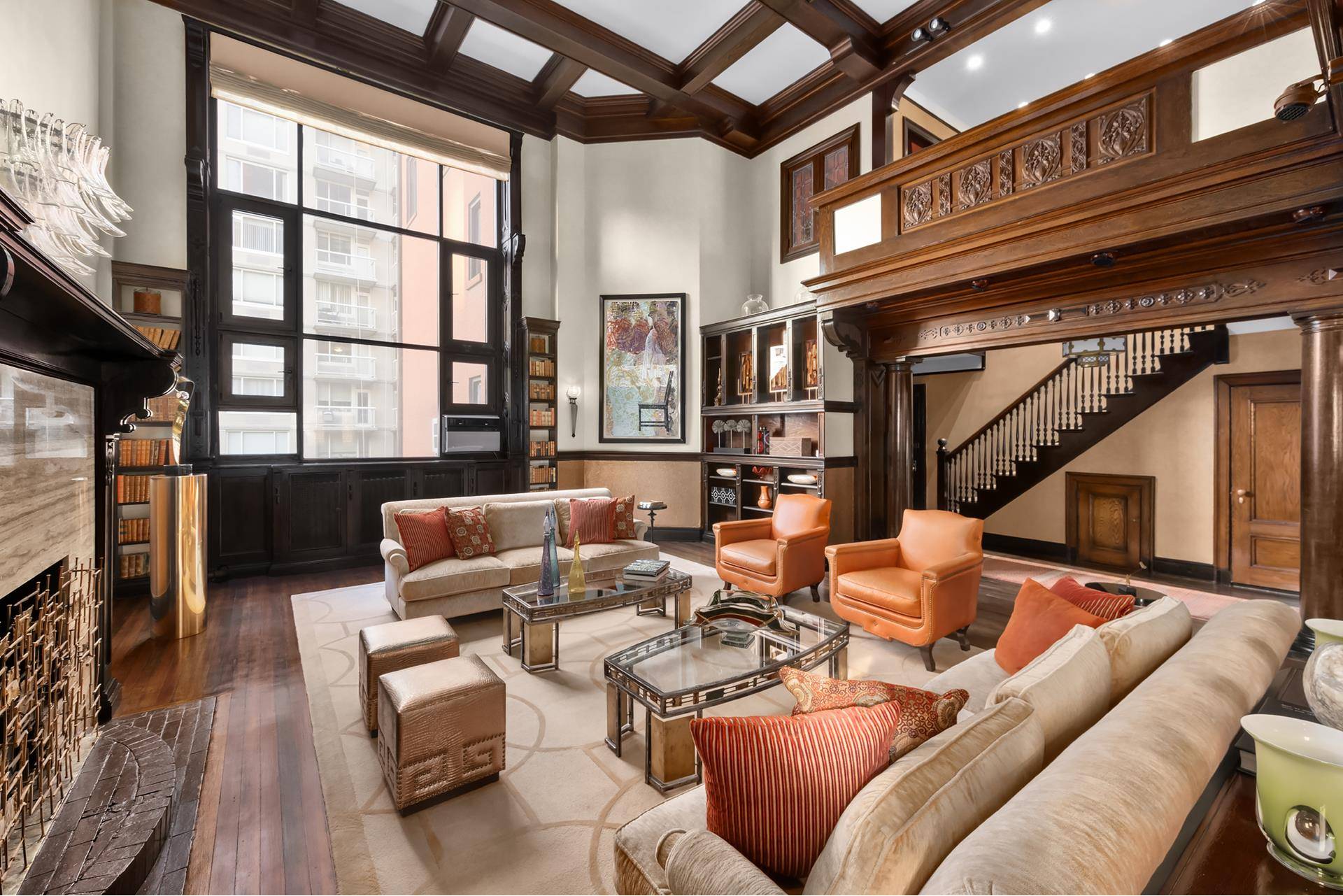 Drastically Reduced Don't Miss the Best Deal on the Upper West Side A one of a kind mint condition duplex that combines 20 foot coffered ceilings, sun drenched spaces, and ...