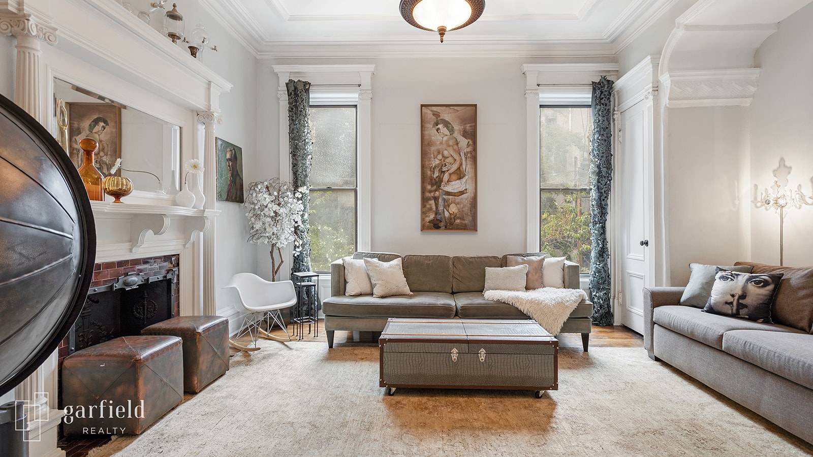 PRICE IMPROVEMENT ! Gracious and inviting from top to bottom, this handsome Neo Grec brownstone has been lovingly renovated and restoredan effortless marriage of old world elegance paired with chic, ...