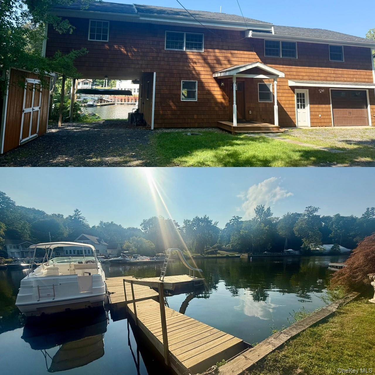 This stunning creek side home offers a perfect blend of tranquility and modern living.