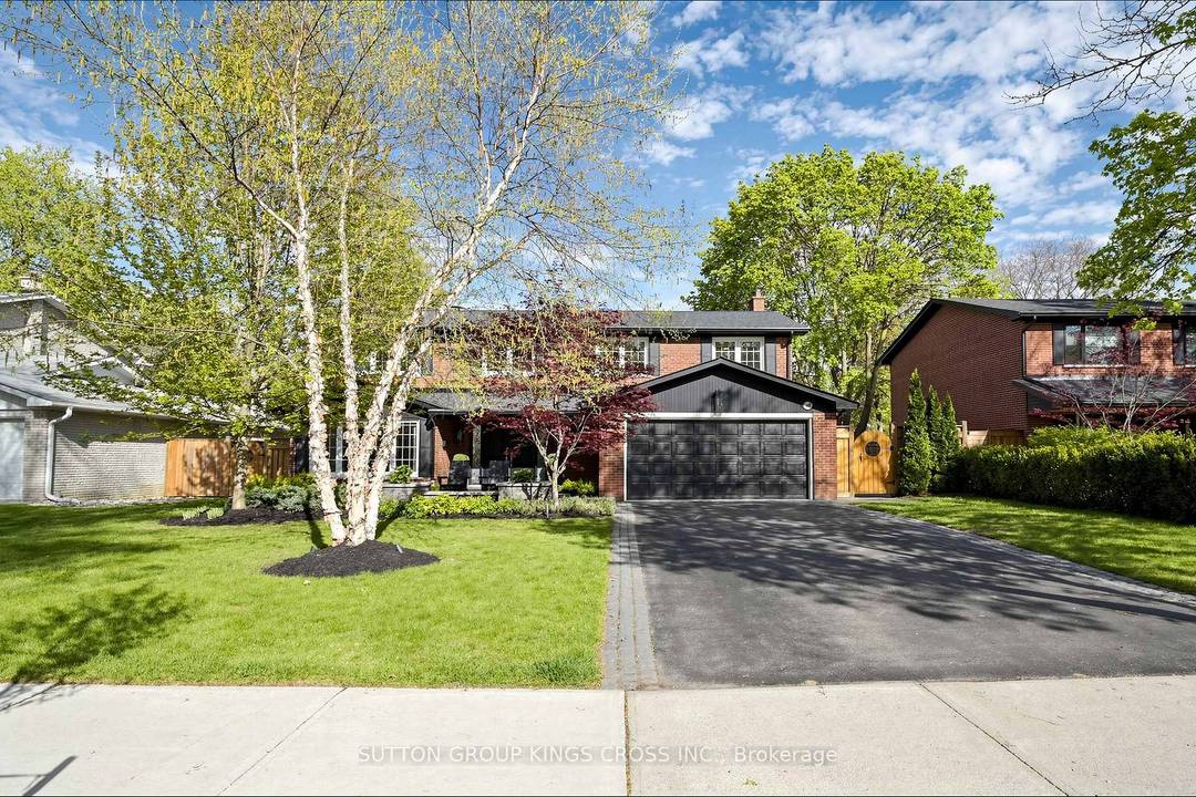 Nestled on a quiet dead end street in prestigious Gordon Woods, this exceptional 4 bedroom, 3 bathroom residence offers refined family living on a beautifully treed, private lot.