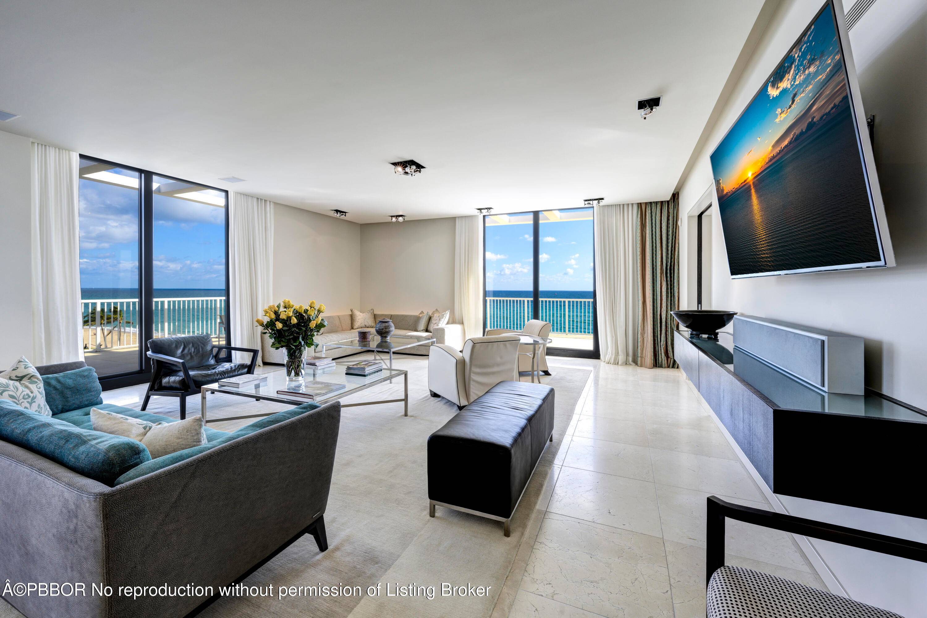 Discover the epitome of seaside luxury in this direct oceanfront corner penthouse, where exceptional living meets modern elegance.