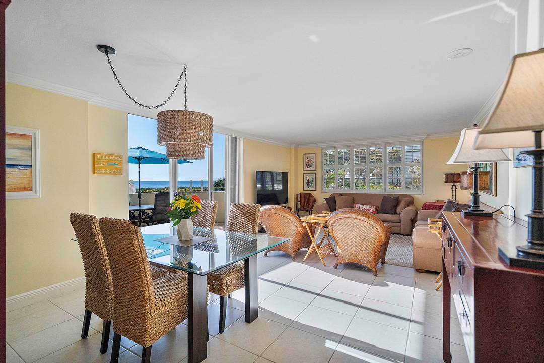 One of a kind first floor unit on the pool deck.