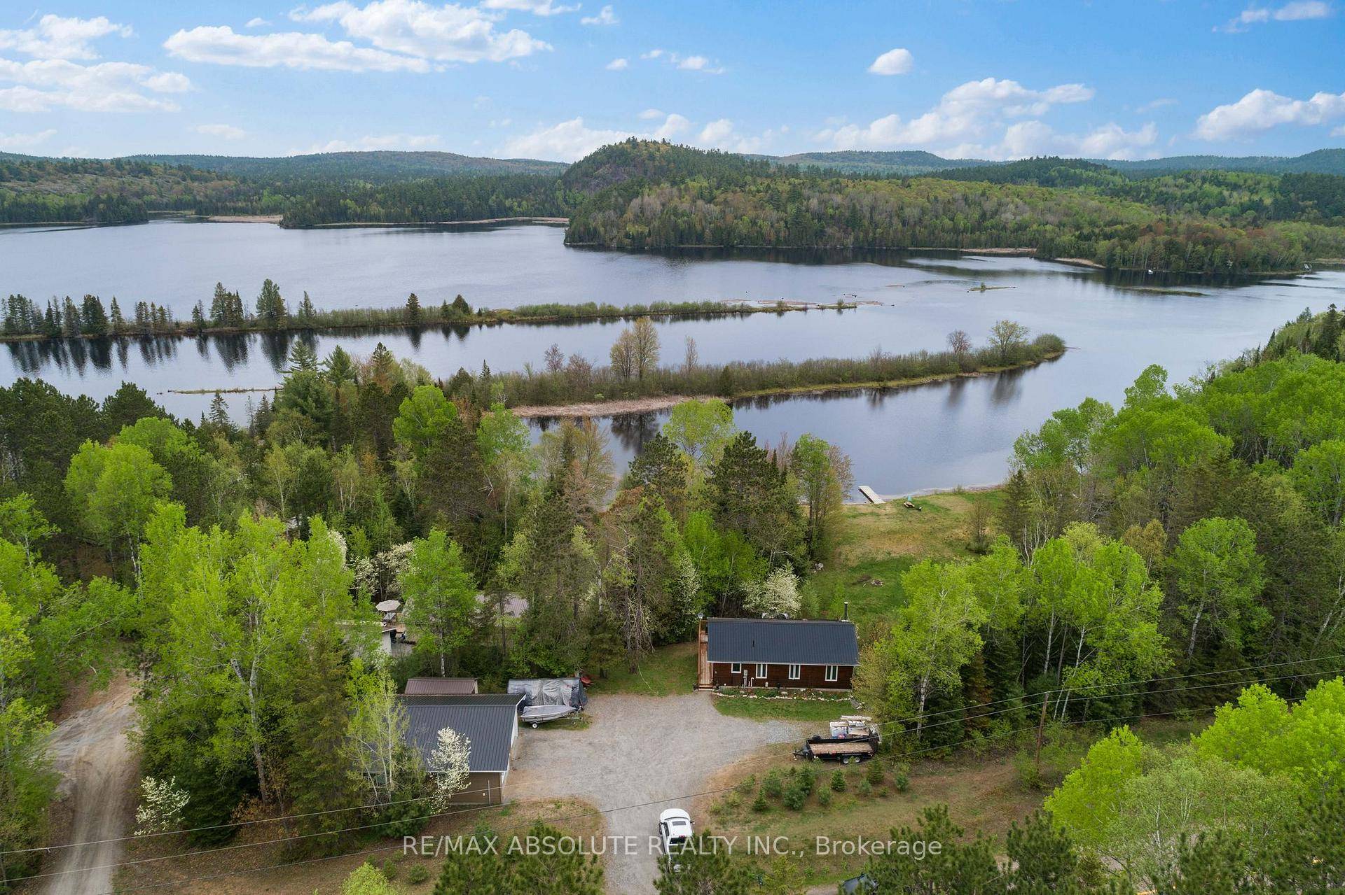 Year round retreat on the Madawaska River which offers miles of navigable waterways with access to Centennial Lake and Black Donald Lake with boat launch nearby, a water lovers dream ...