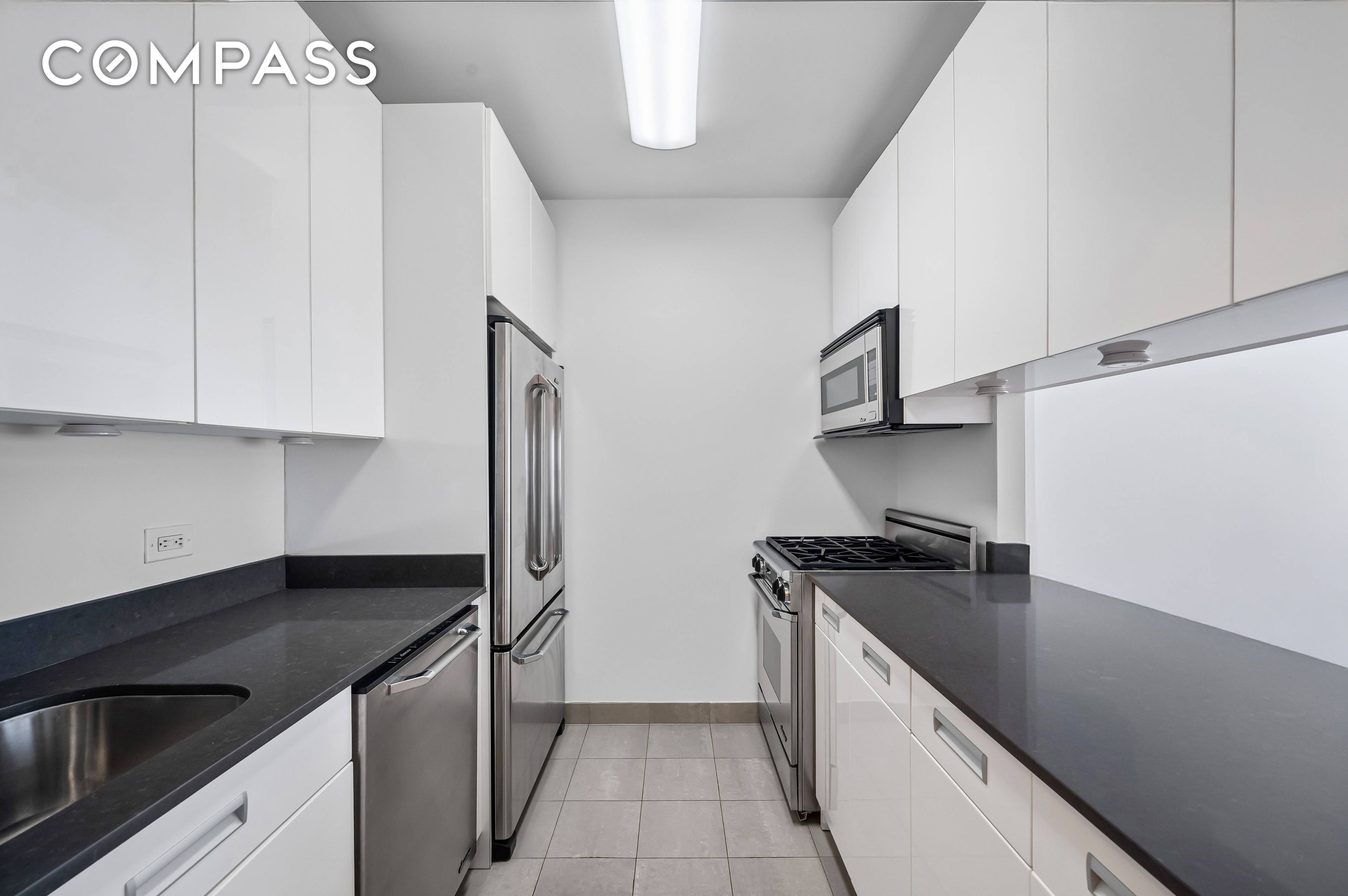 This bright, sunny, and beautifully updated studio features top of the line appliances, rich hardwood floors, and soaring beamed ceilings, enhancing the spacious feel of its well designed 579 square ...