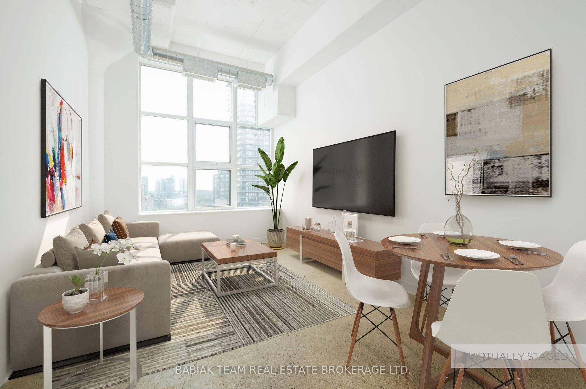 Sun filled authentic one bedroom hard loft with 12 foot ceilings located in the iconic Merchandise Building, one of Torontos best conversions, steeped in history and rich architectural details.