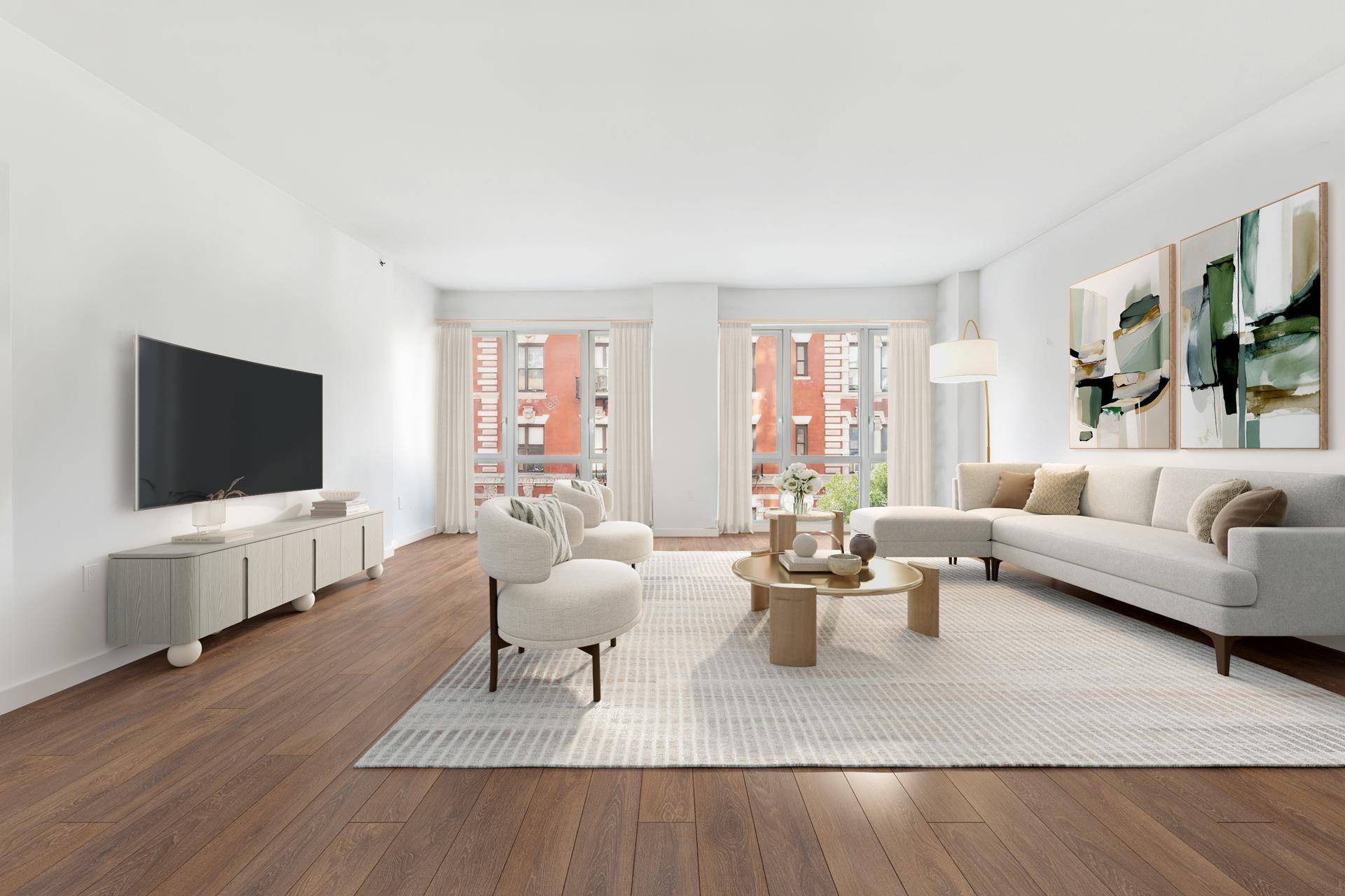 Spanning an incredible layout with stunning park views, Residence 4A at 99 Morningside Avenue is a beautifully designed three bedroom home that balances space, light, and privacy.