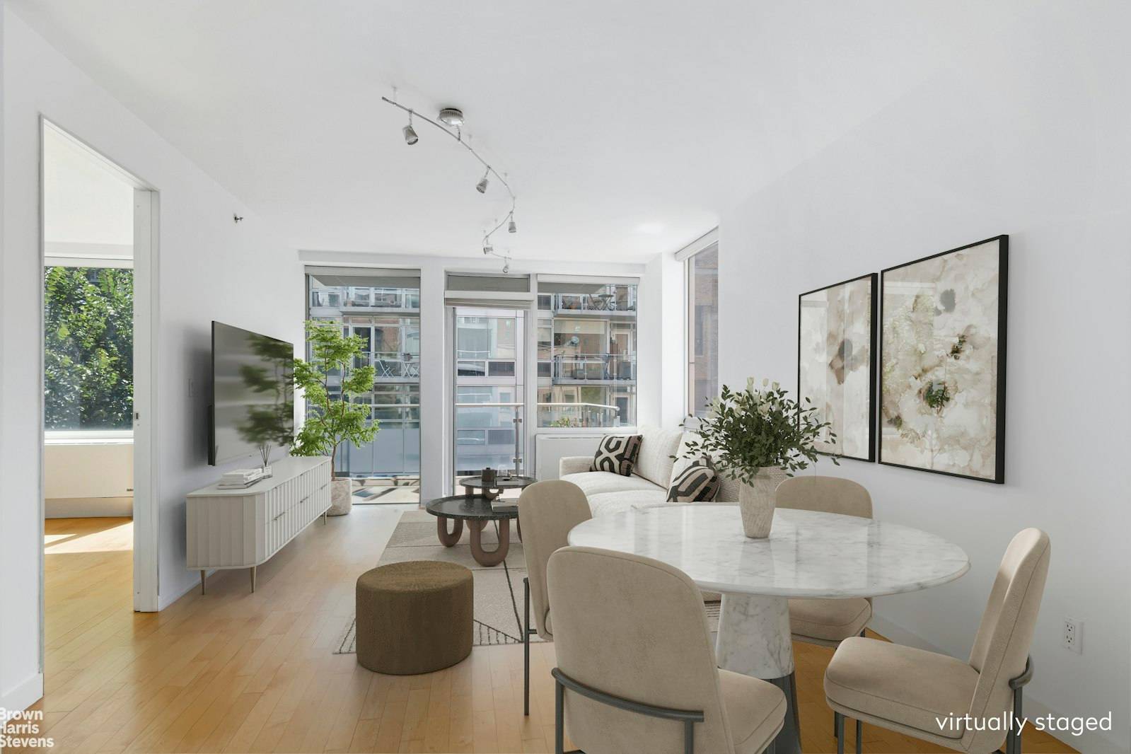 Elegant One Bedroom Condo with Private Terrace in a Premier Full Service Building Discover the epitome of luxury living in this sun drenched, mint condition one bedroom condo, located in ...