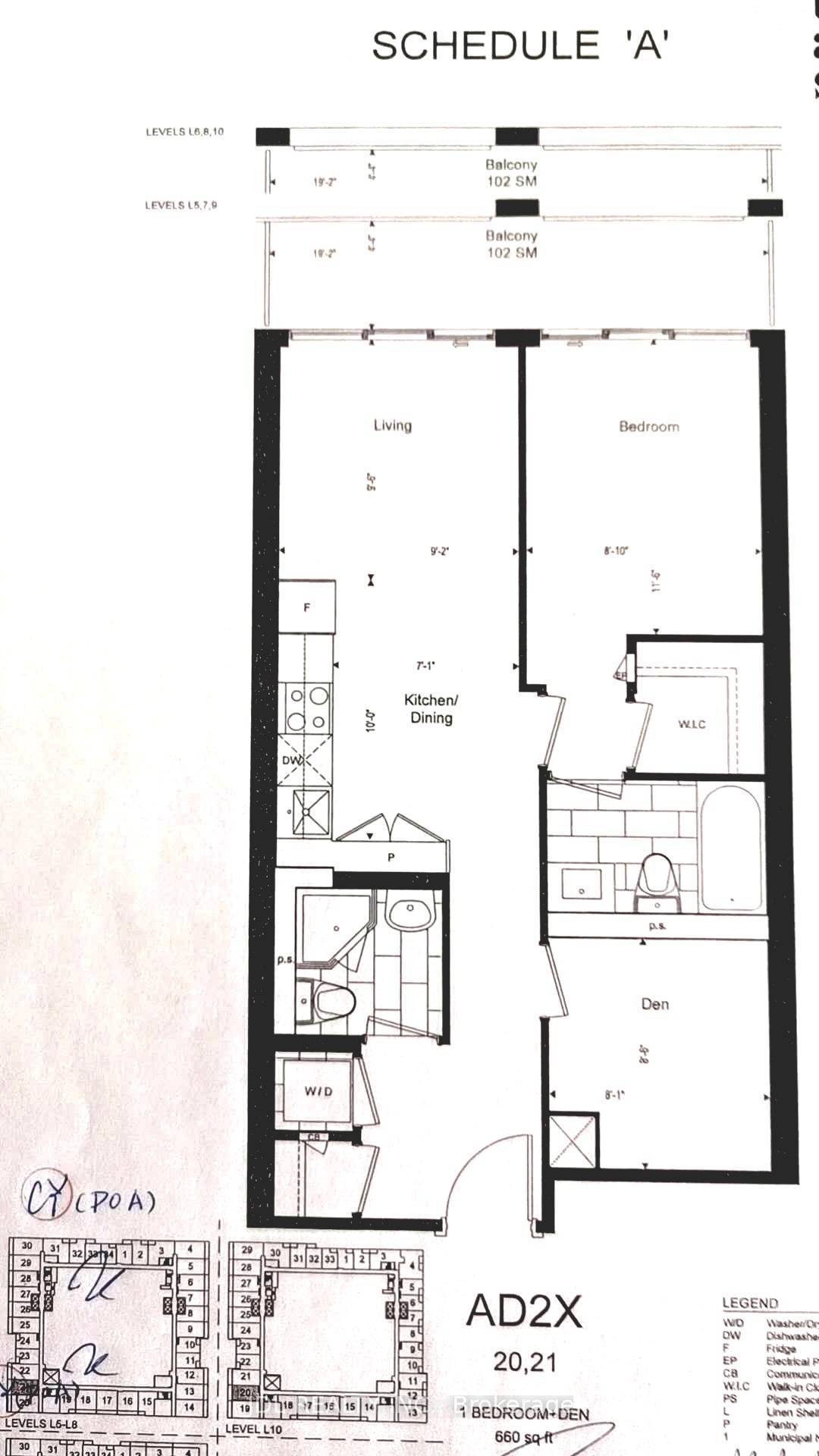 Prestigious and high demand location on Front St E amp ; Lower Sherbourne with 9ft ceiling, 1 1 Bedrooms and 2 Full Bathrooms !