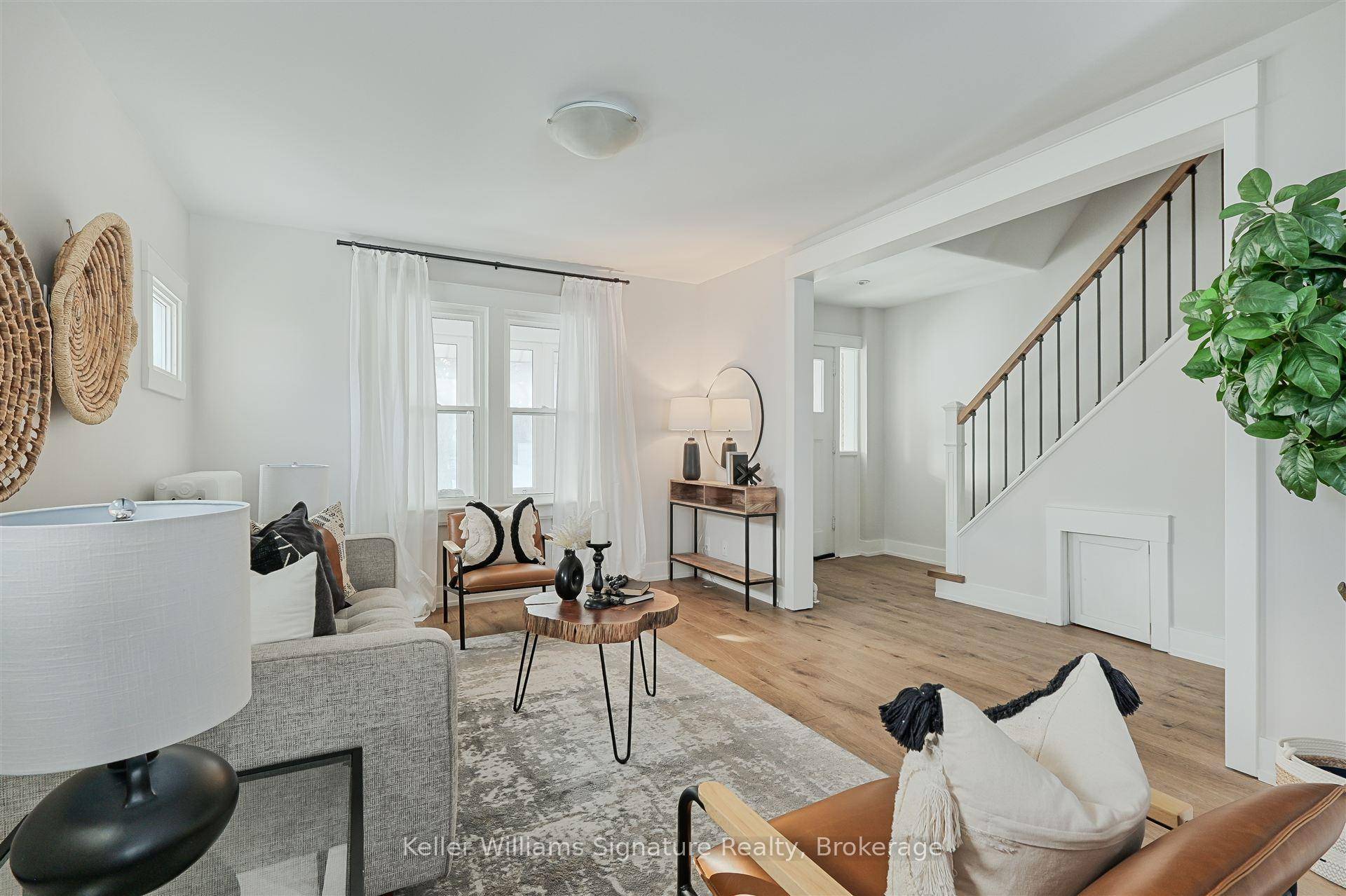 Here it is ! This is a beautifully renovated EXTRA WIDE Moore Park semi w private drive amp ; TRIPLE car garage.