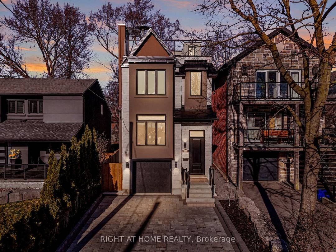 With stunning views of Frenchman's Bay, this rarely offered 3 storey modern, custom built detached home with 4 stop ELEVATOR is thoughtfully designed for multigenerational living !