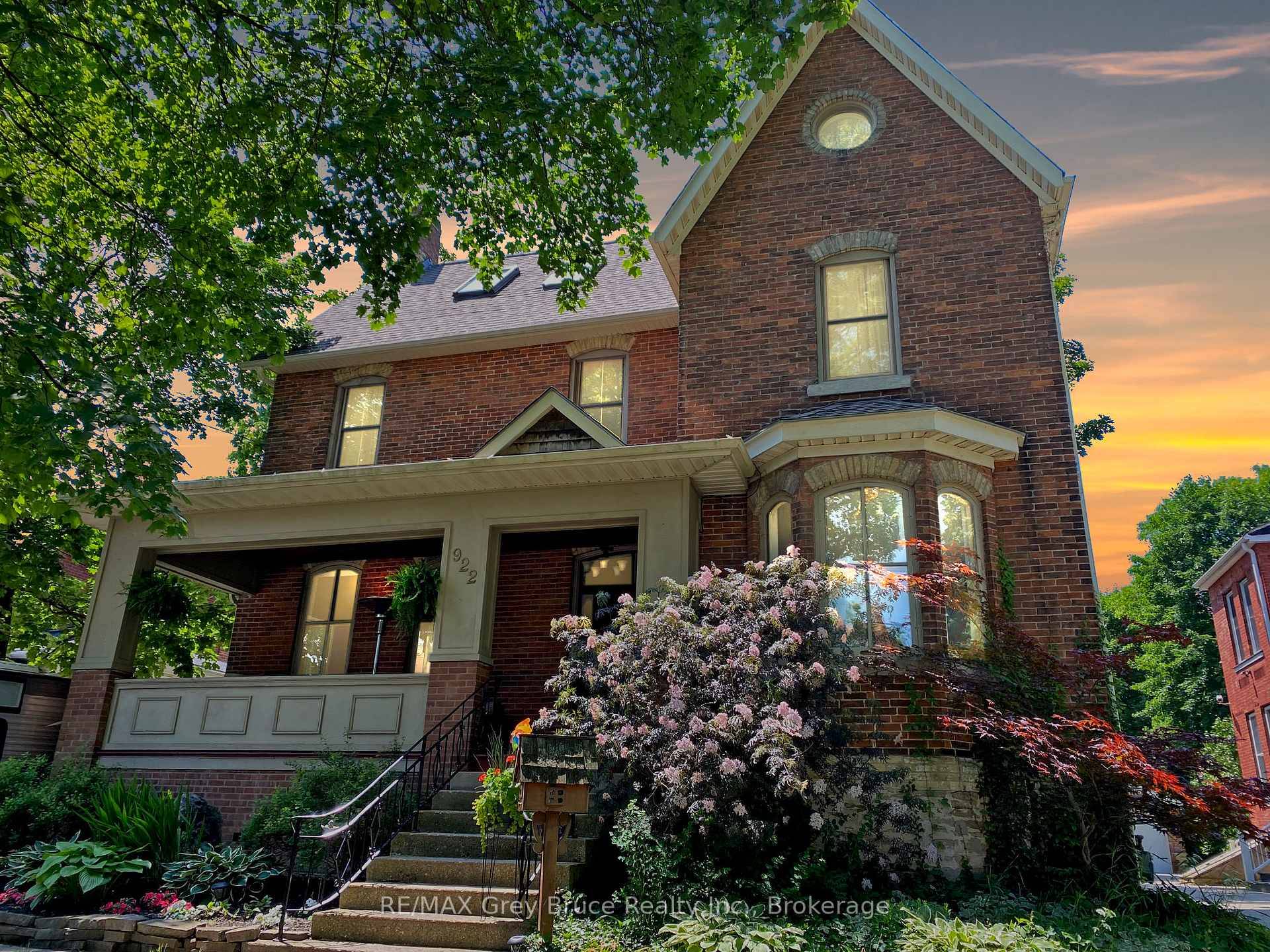 Historic elegance meets modern comfort in this beautifully renovated 1890s red brick home on one of Owen Sounds most prestigious streets.