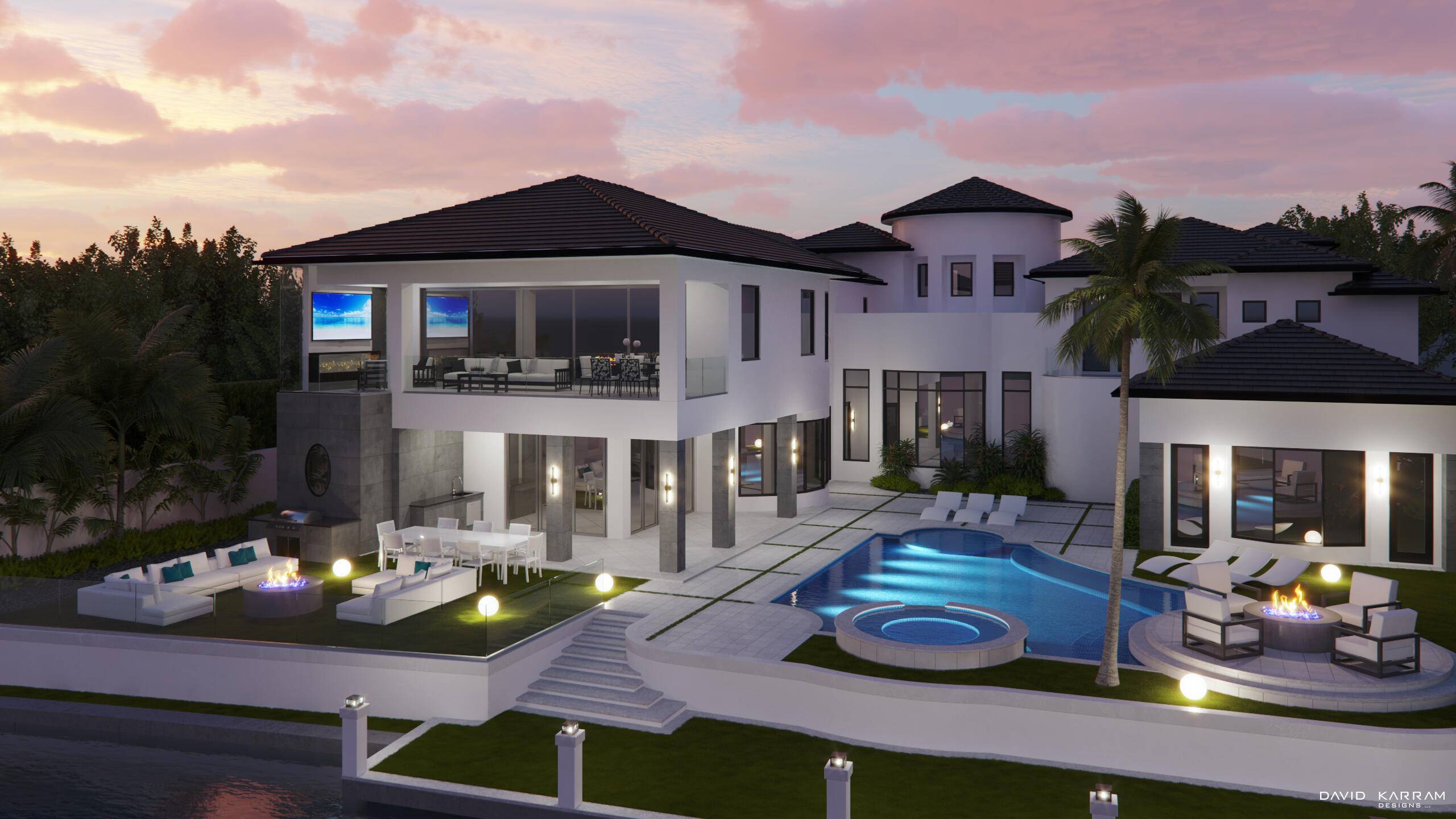 Located in the prestigious Royal Palm Yacht Country Club, this fully reimagined estate by David Karram Designs offers quick ocean access with no fixed bridges along one of the community's ...