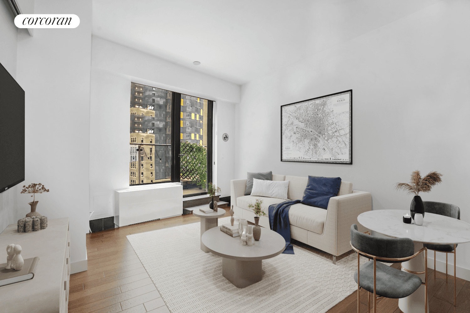 Gorgeous 1 Bedroom, 1 Bathroom Residence at 40 Broad Street.