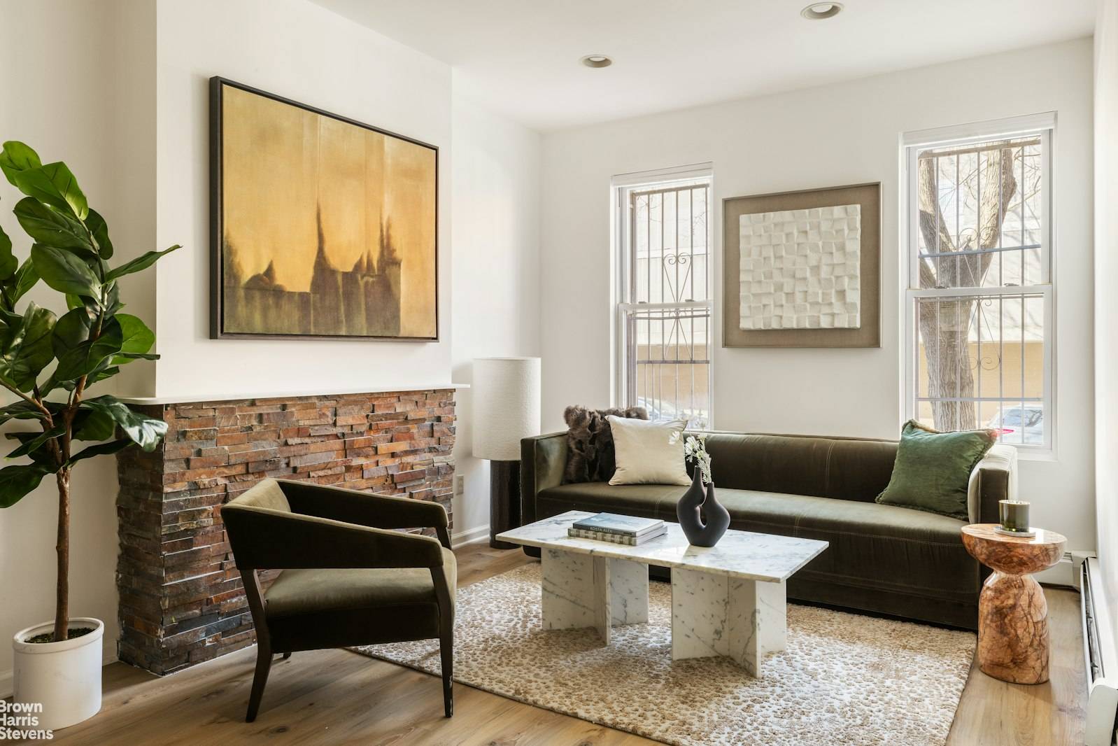Nestled on a picturesque, tree lined street in Bushwick, 1076 Decatur Street presents a rare opportunity to own a beautifully renovated two unit townhouse with private outdoor spaces and premium ...