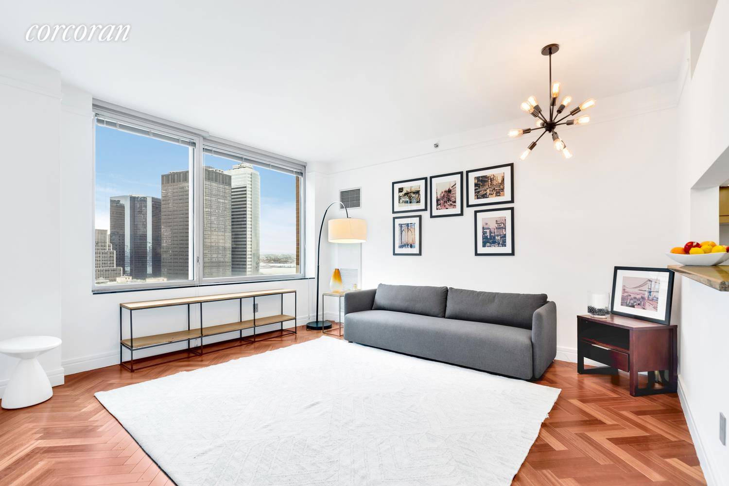 Welcome to 10 West Street 22D A A sun filled high floor luxury one bedroom with stunning harbor and city views !