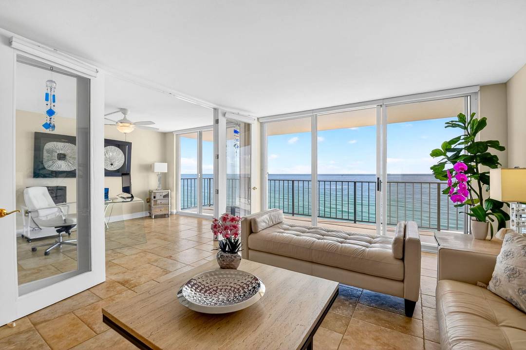A Rare Find. Spectacular Direct Ocean Views from rooms with three sliding glass doors.