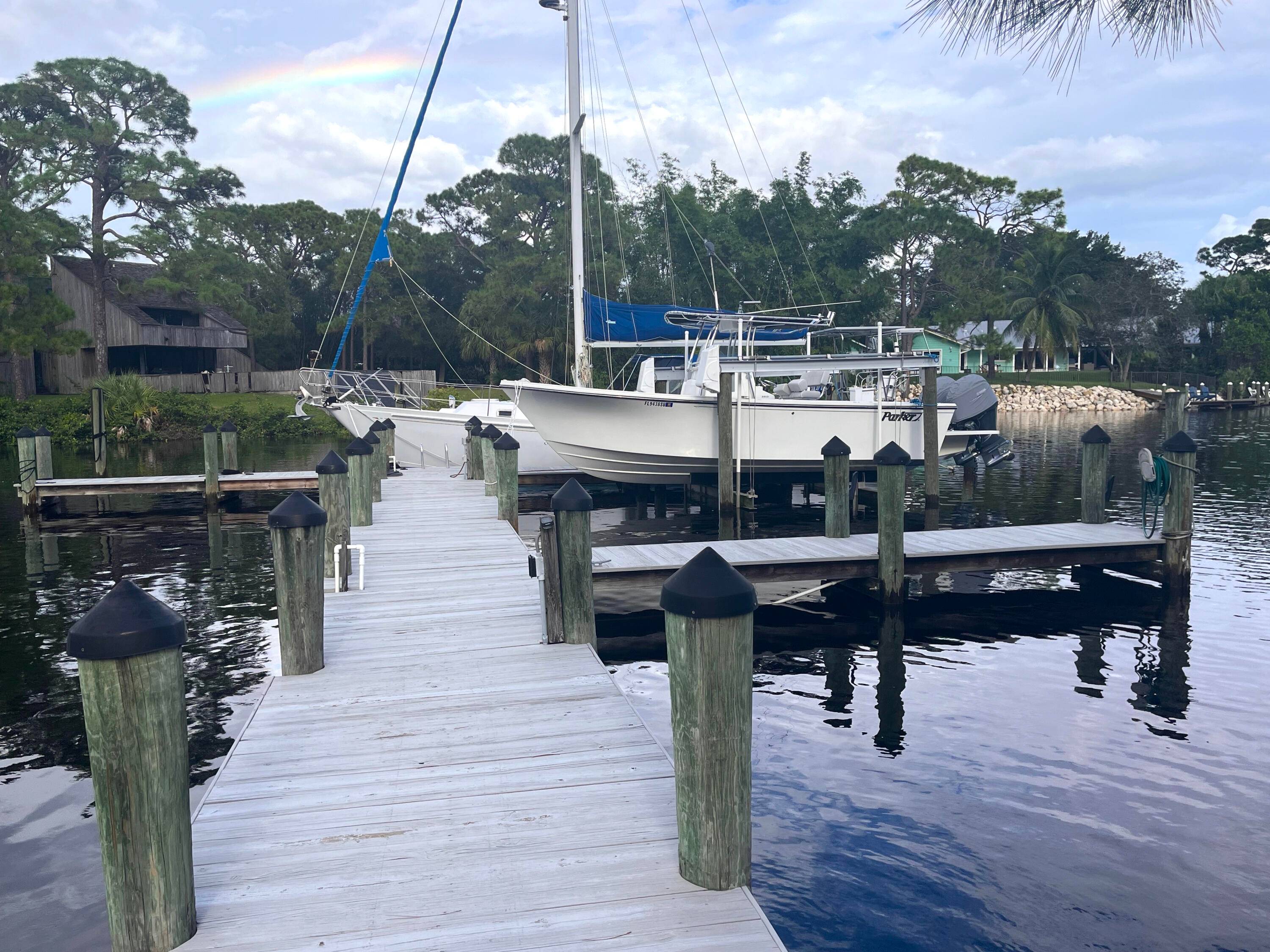 Private deep water dock w quick river ocean access, minimal HOA, beautiful remodeled home w New Roof.
