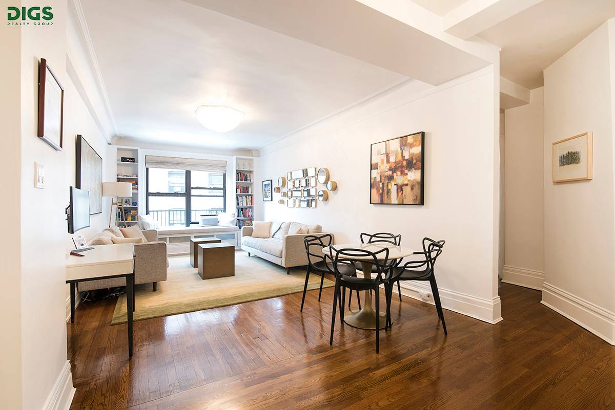 This beautifully renovated, oversized, south facing, 2br 2ba plus formal dining room apartment is your quintessential Upper West Side home.