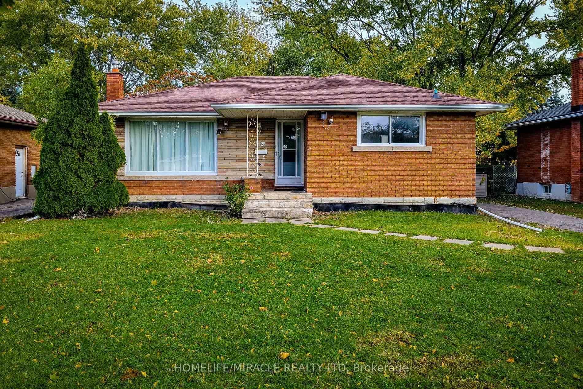 Welcome to 28 Glengarry Rd, a spacious and well maintained brick bungalow on a large 55 x 158 ft lot in a prime St.