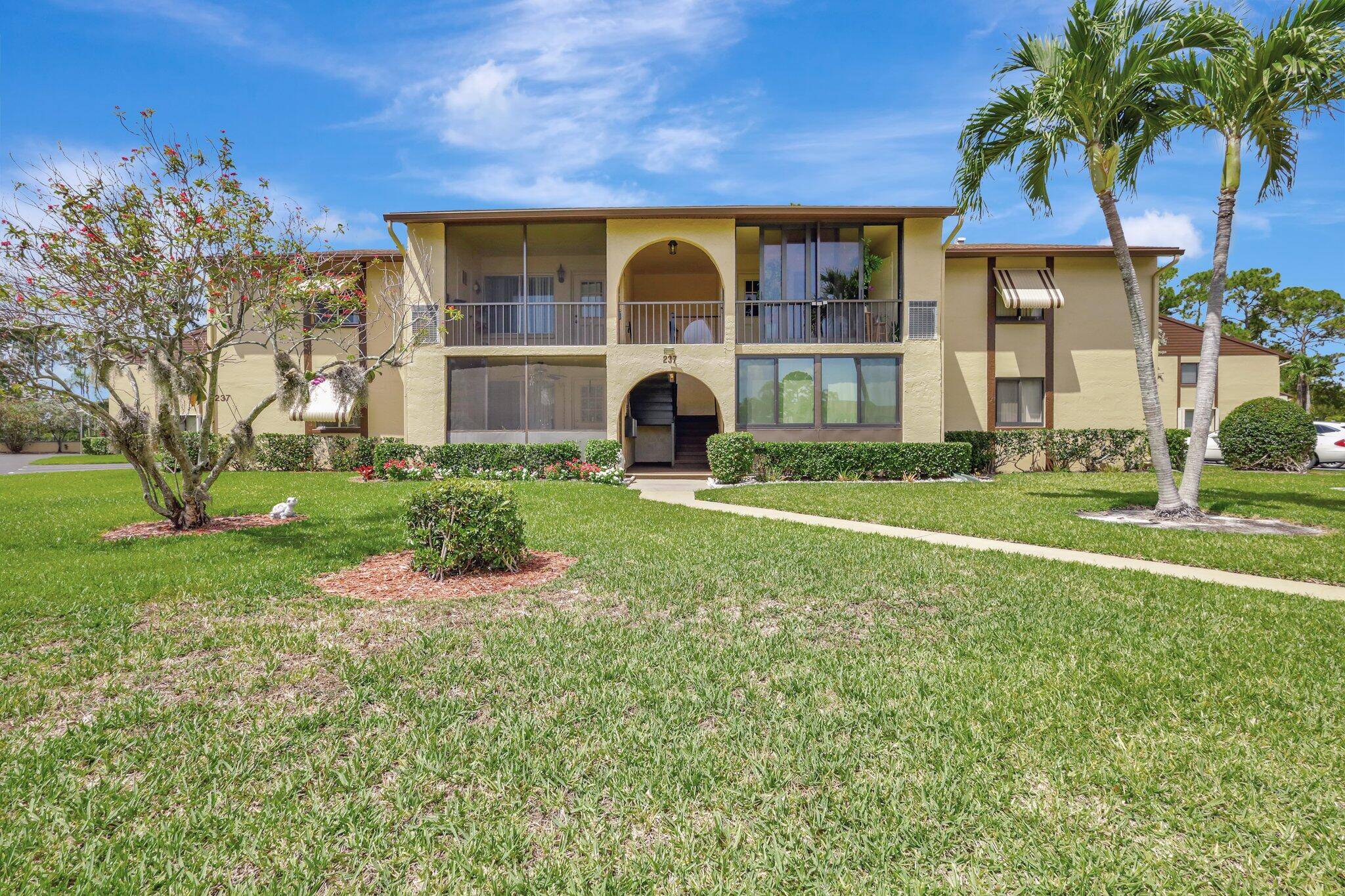 Spacious 2 bedroom condo in a quiet, well maintained 55 community across from Greenacres City Hall and just steps from the pool and clubhouse.