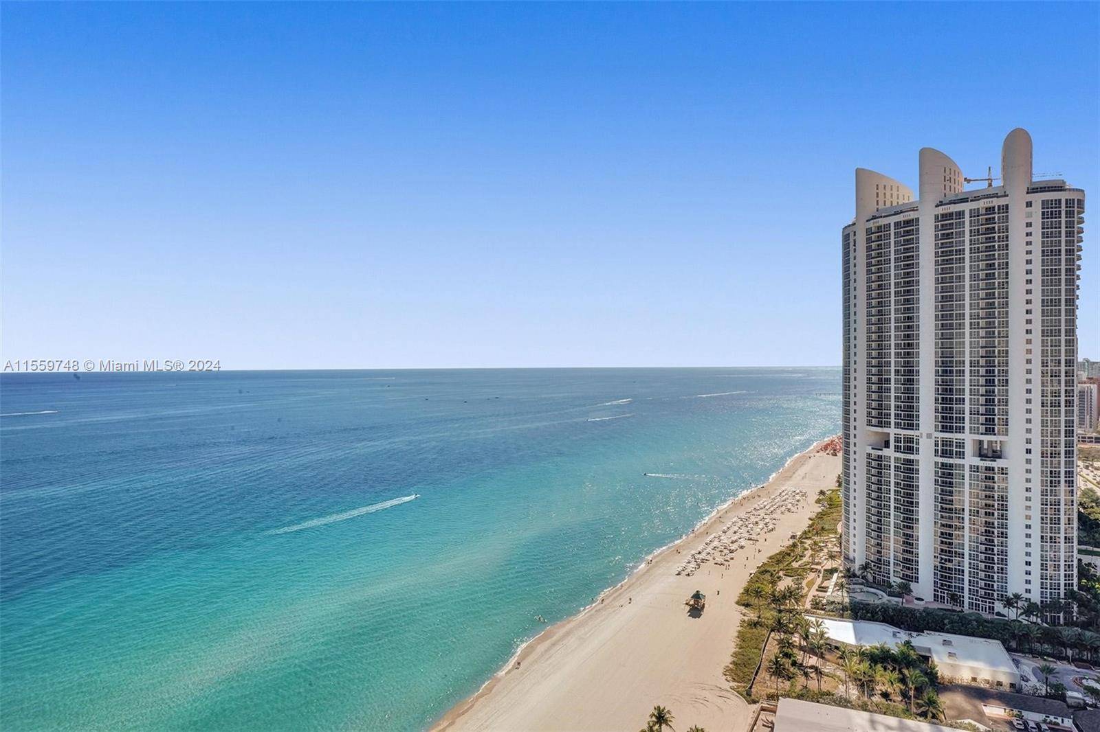 Stunning ocean views from every room in this 43rd floor Residence at Trump Royale !
