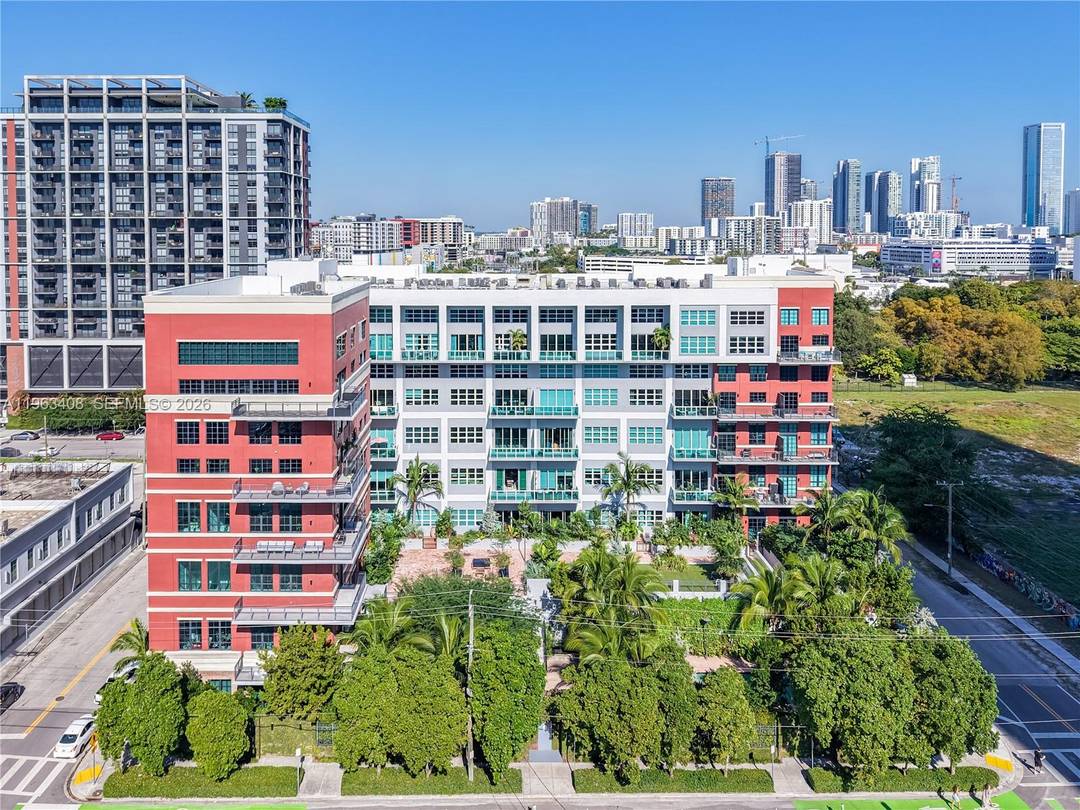 A truly rare offering, this authentic industrial loft at Parc Lofts, unit 605 delivers a level of scale, design, and character that is virtually unmatched in Miami.