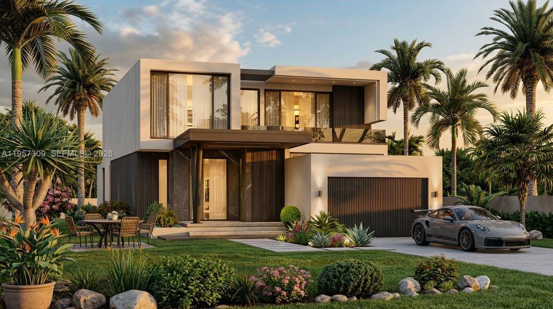 Introducing a stunning modern Casa Solterra pre construction home in Delray Beach set to be completed 4th quarter of 2026, just two minutes from Atlantic Avenue.