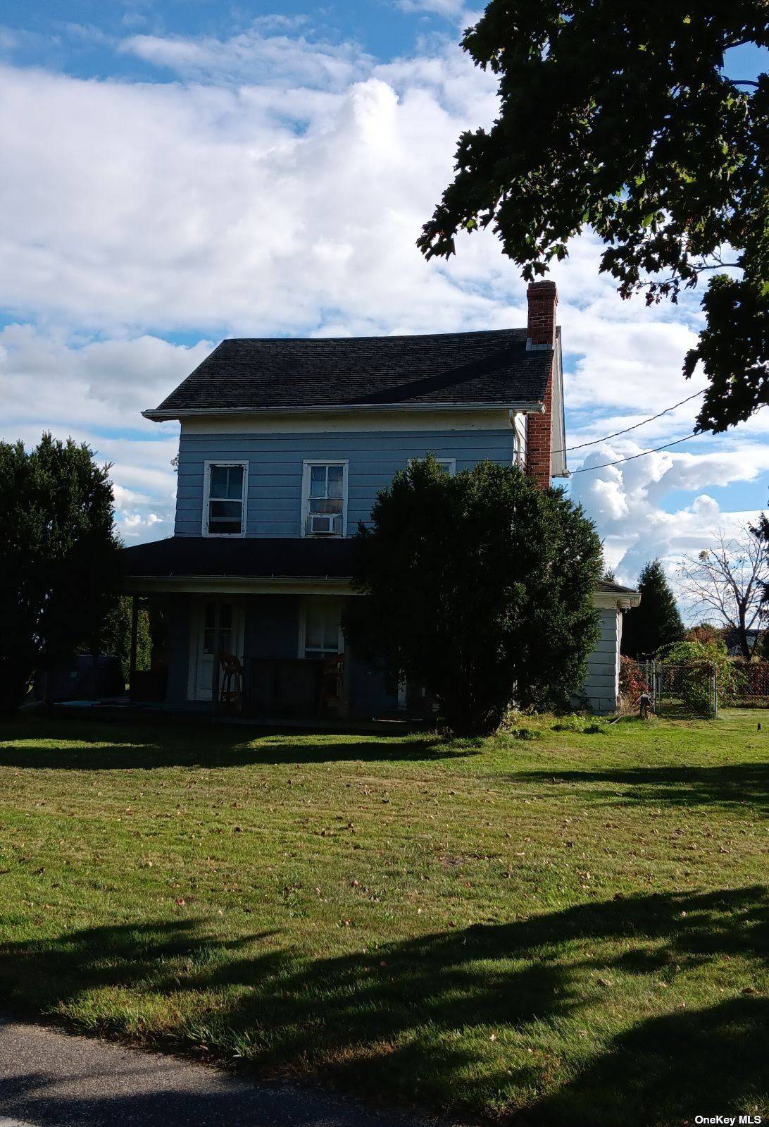 Opportunity Knocks ! Well Built Historic Farmhouse, Original Hallock Home Built 1854, Solid and Straight, Needs TLC But Can Be Lived In Until Time Is Right To Restore, Spacious 2000' ...