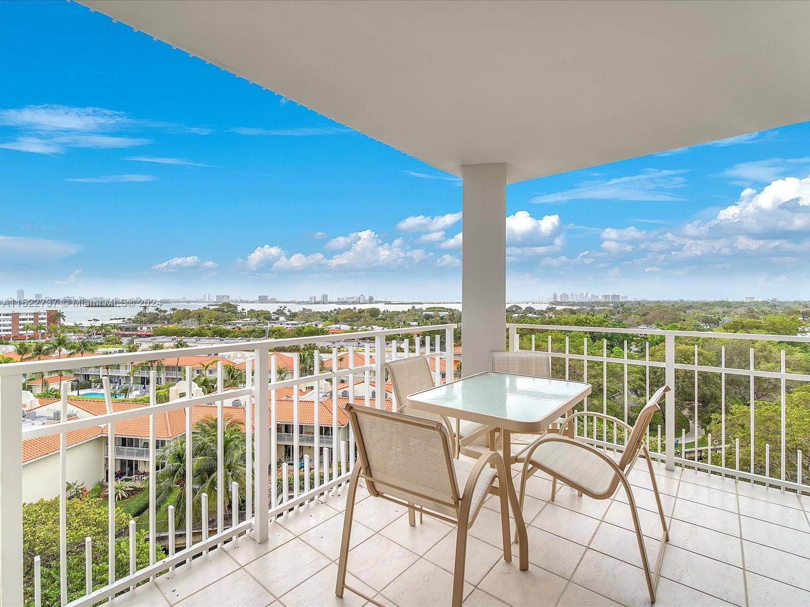Step into a luxurious southeast corner unit and bask in the breathtaking view of the sparkling water from Indian Creek North to the City of Miami.