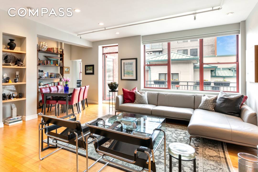 This impeccably renovated, sun splashed, loft like corner home is now available for purchase on iconic cobblestoned Tiffany Place.