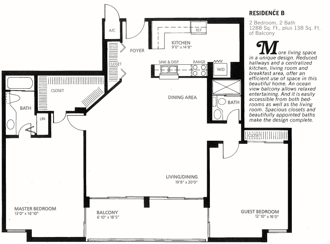 Perched atop the building, this exceptional top floor penthouse offers breathtaking, unobstructed ocean and city views.