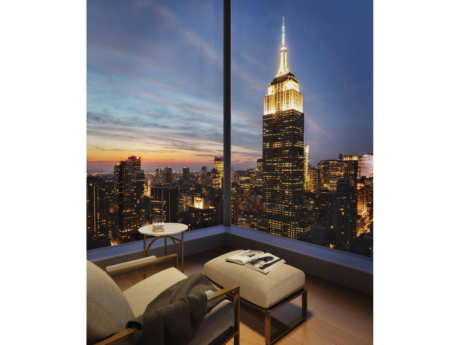 In the heart of stylish NoMad, Madison House offers unsurpassed panoramic views of New York City, where every residence has a corner window and 11 foot ceilings or higher.