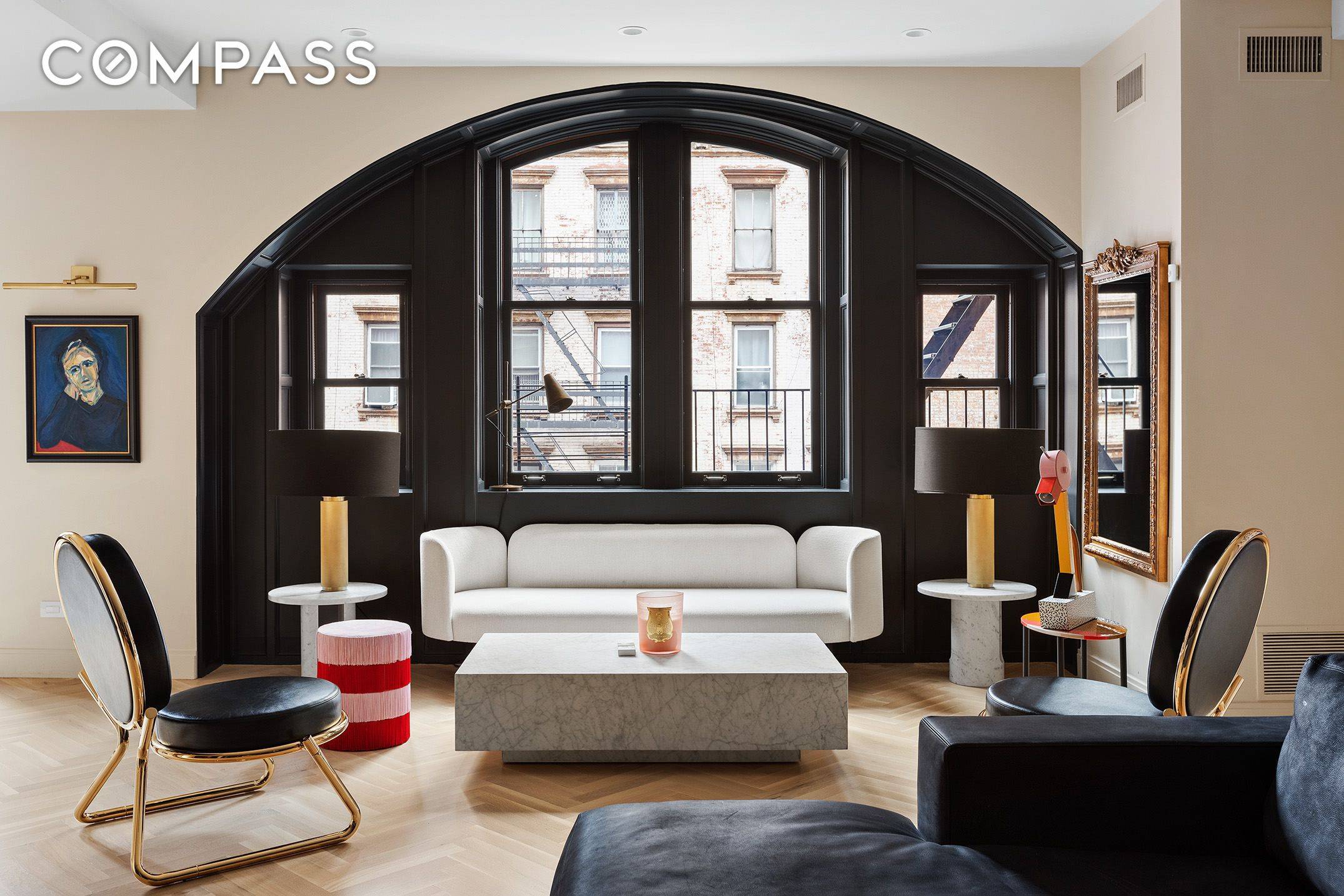 Nestled on a serene cobblestone street in Tribeca, this 2, 569 square foot residence perfectly embodies the essence of loft living.