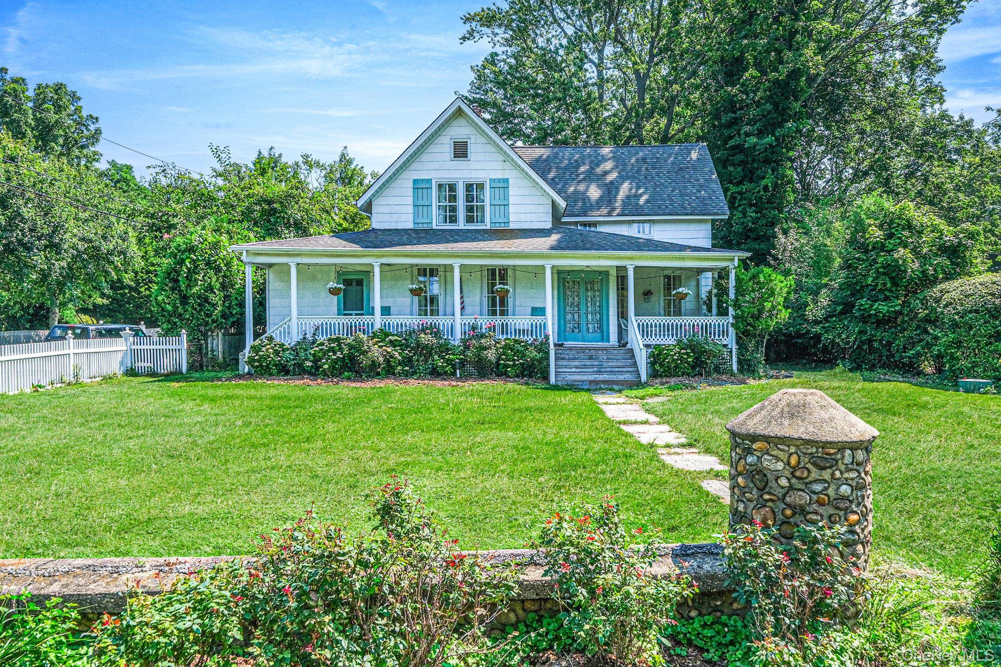 Modernized 1848 farmhouse known locally as the Hulse House pairs 19th century character with today s comfort directly across from Setauket Harbor Three Village SD, taxes just 11, 392.