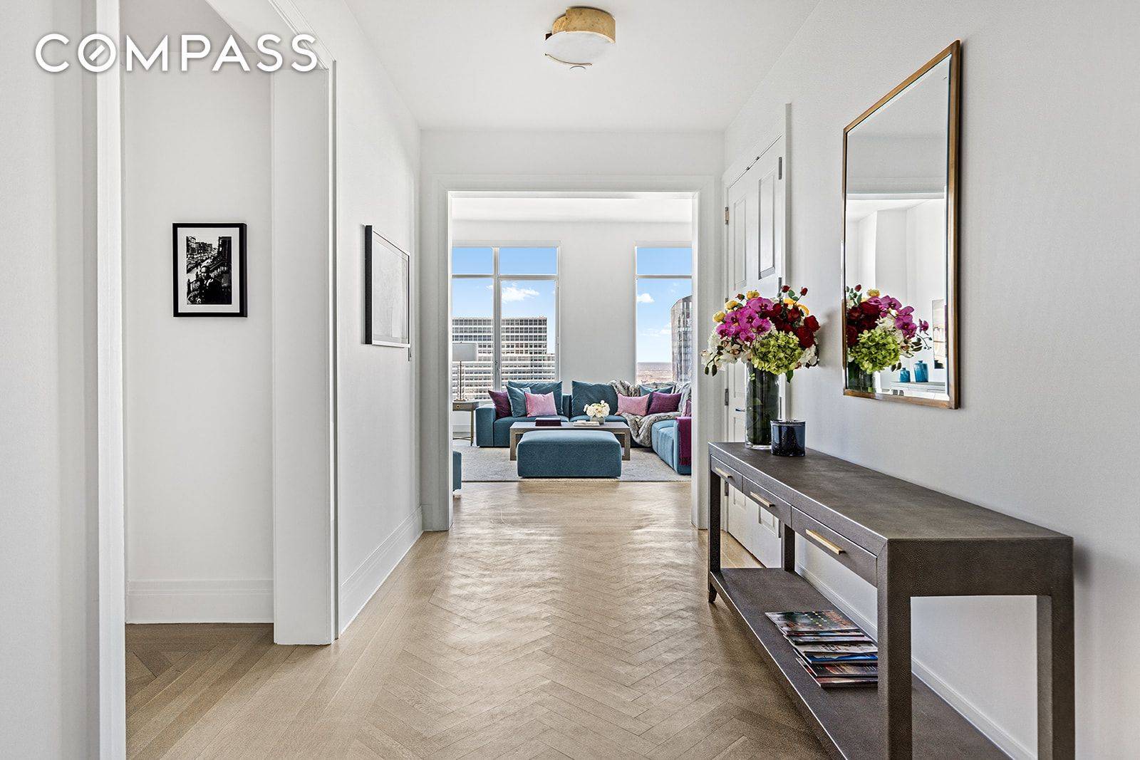 A rare offering of one of the most desirable A line residences at the prestigious Four Seasons Private Residences New York Downtown.