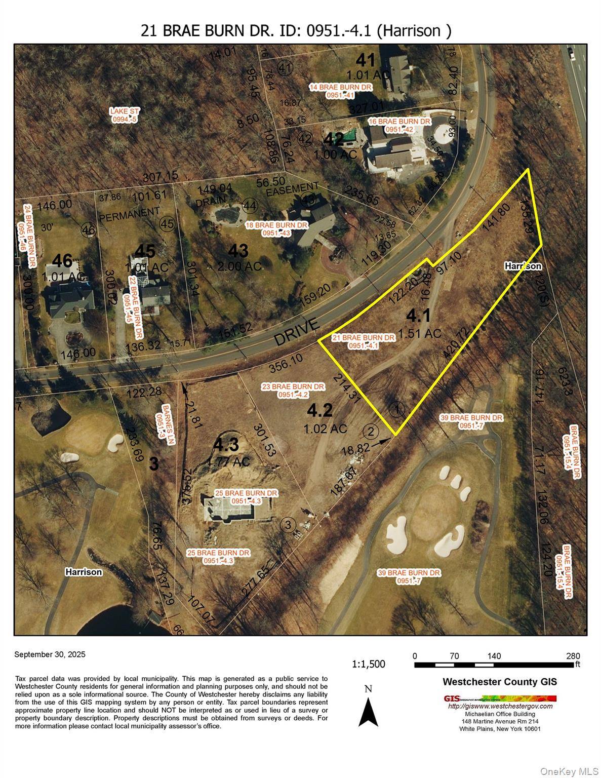 21 Brae Burn Drive, Harrison, NY Create your dream estate on 1.