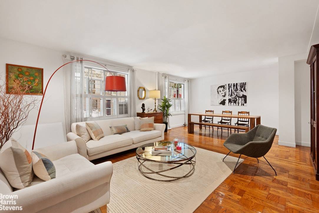 Located in a Murray Hill Art Deco Gem, this sprawling 3 bedroom apartment has been creatively re realized in true boutique fashion.