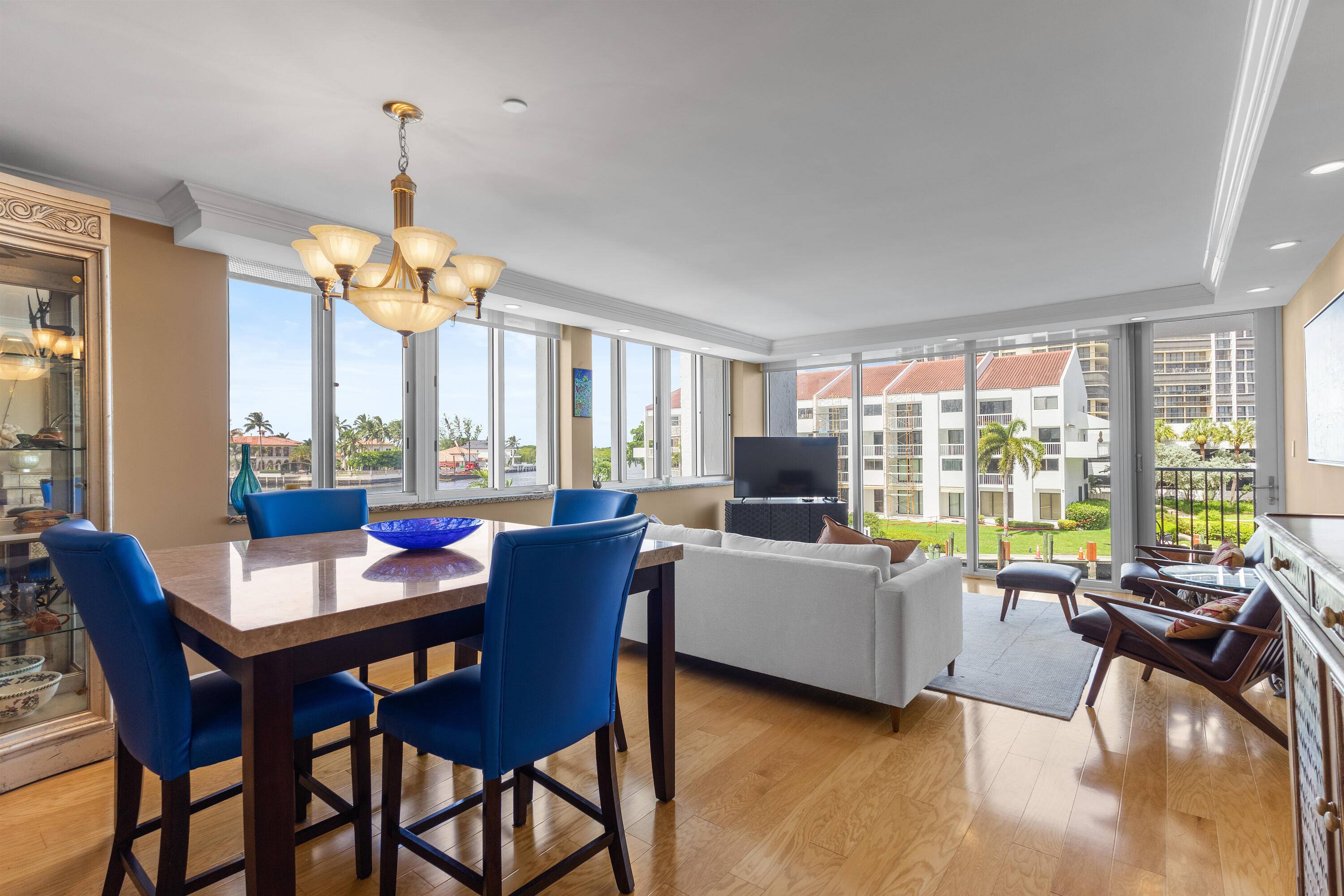 Breathtaking Ocean Marina Views in Highland BeachStep into this beautifully renovated 2 bedroom, 2 bath condominium offering floor to ceiling water views of both the ocean and marina.