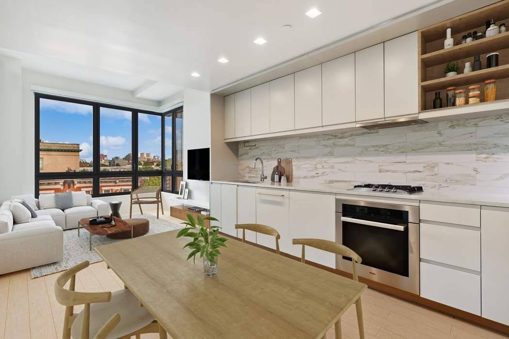 Residence 523 at 550 Vanderbilt is an oversized one bedroom in vibrant Prospect Heights.